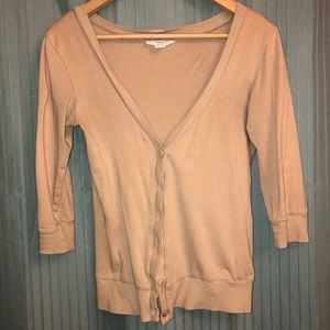 Tan Button Down Cardigan